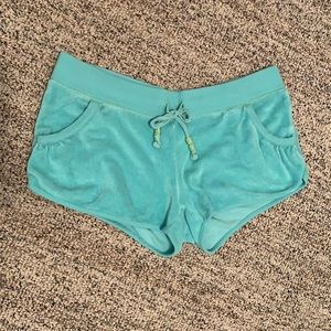 Old Navy turquoise shorts.